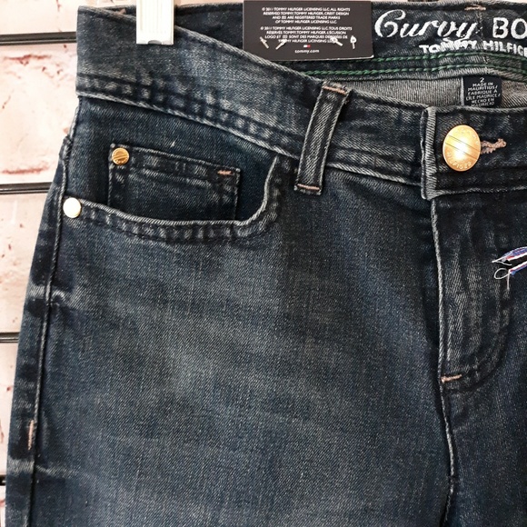 NWT Tommy Hilfiger Curvy Bootcut Blue Jeans - Picture 3 of 7